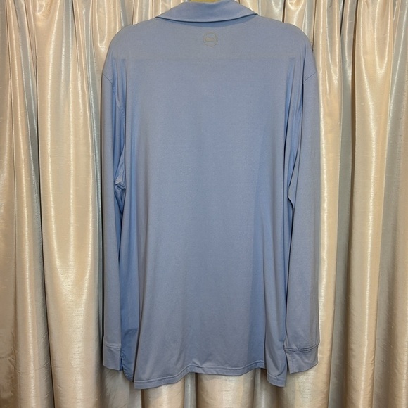 Vineyard Vines Jim Nantz Men's Light Blue Long Sleeve performance brrr top, xxl - Picture 2 of 4